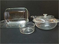 Clear Glass Baking Dishes.