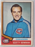 1974-75 Scotty Bowman Rookie Card