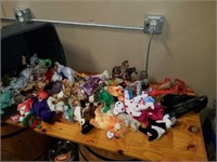 Large lot of TY Beanie babies