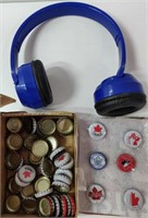 Molson Beer Caps & Bud Light Headphones