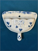 Cute Vintage Ceramic Dust Pan Kitchen Wall Pocket