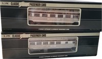 TWO K-LINE CLASSIC STEEL PASSENGER CARS IN BOXES