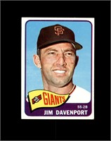 1965 Topps #213 Jim Davenport EX to EX-MT+