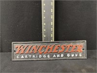 Winchester Cast Iron Advertising Sign