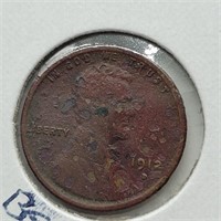 1912 D LINCOLN HEAD WHEAT PENNY