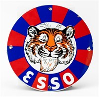 Vintage ESSO Tiger Porcelain Sign