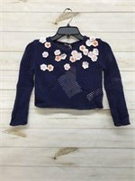 $55 Size Kids 8 Billieblush Navy Knit Sweater