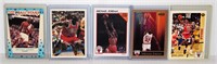 5 Michael Jordan Basketball Collector Cards 1989-6