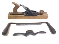 Vtg Draw Knife Planer Spoke Shave Tools