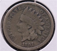 1861 INDIAN HEAD CENT VG