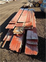 Pallet of barn boards; 3'-12' long, quantity 24+