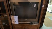 TOSHIBA TV with remotes and manual comes with it