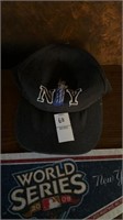Ny baseball cap and American league champion