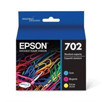 Epson 702 C/M/Y 3pk Ink Cartridges - Cyan  Magenta