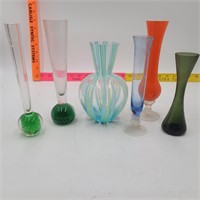 Handblown Glass Decorative Glass Vases (6)