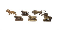 Vintage Brass Lion Figurines/Paperweights