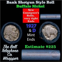 Buffalo Nickel Shotgun Roll in Old Bank Style 'Bel