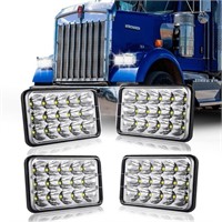 DOT Approved 4x6 Led Headlights 4pcs 45W LED Headl