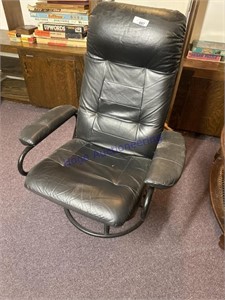 LEATHER OFFICE CHAIR, IN BASEMENT