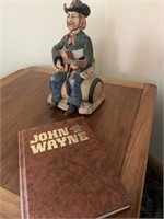 Battery singing cowboy & John Wayne book
