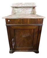 19thC Antique Marble Top Washstand
