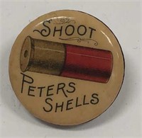Vintage Peters Shotgun Shells Pinback Button