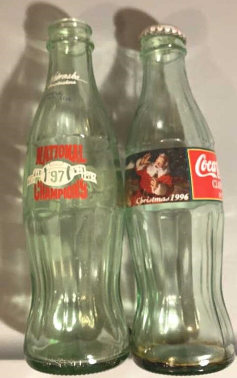 Pair of 8 oz Coke Bottles