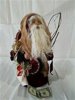 Decorative Santa with fur trim