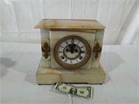 Vintage marble mantle clock