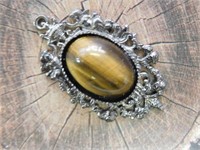 TIGERS EYE PENDANT ROCK STONE LAPIDARY SPECIMEN