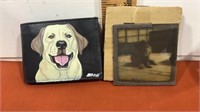 Men’s dog wallet and lion photo slide