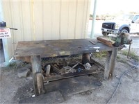 STEEL TABLE AND VISE