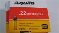 Nearly 250 Aguila .22 Super Bullets