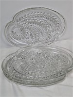 GLASS LUNCHEON PLATES