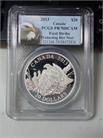 OF) 2013 Canada Silver PCGS PR70 DCAM PROOF First