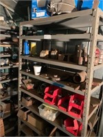 METAL RACK AND CONTENTS