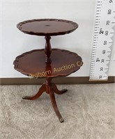 Duncan Phyfe Style 2 Tier Table