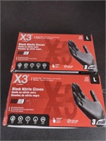 Large Black Nitrile Gloves