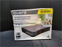 Avenli High Raised Flocked Airbed, Queen