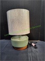 16.5" BHG Green River Ceramic Table Lamp