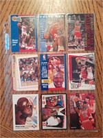 Micheal Jordan Basketball Card Lot (x9 cards)