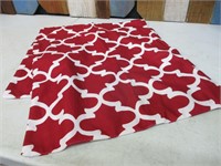 2 NEW Pillow Covers - Red & White 17x17"