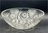 Cut Glass Bowl Star Design