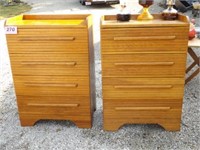 PAIR OF MATCHING WOOD DRESSERS