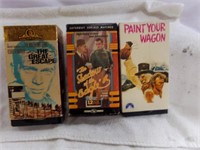 (3) Sets of VHS Tapes (1) Paint Your Wagon