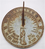 Cast Iron Father Time Sundial