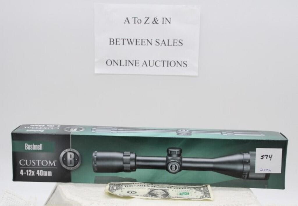 BUSHNELL 4X - 12 X 40 RIFLE SCOPE LIKE NEW IN BOX
