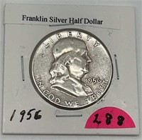 1956 Franklin Silver Half Dollar