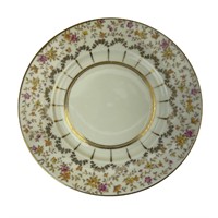 Antique Floral Porcelain Plate