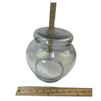 Clear Glass Apothecary Jar with Lid